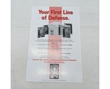 Vintage 2002 Probags And Comic Defense System Sell Sheet Flyer - £14.08 GBP