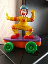 1999 McDonald&#39;s Happy Meal Ronald Mcdonald Skateboard - £17.22 GBP