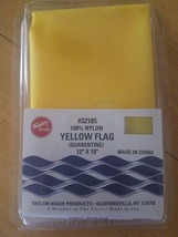 100% Nylon Yellow Flag (Quarentine) 12&quot;X18&quot; Taylor Made - £25.79 GBP