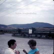 1971 Levadia&#39;s Friendly Stop Roadside Sign Sounion Greece Ektachrome 126 Slide - £2.67 GBP