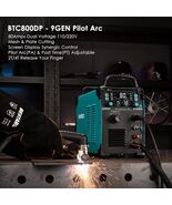 Arc Plasma Cutter 80A Dual Voltage 110/220V Machine w/ Pilot Air Sensor ... - $593.01