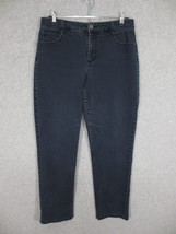 Bandolino Women&#39;s Amy Jeans Straight Leg  Dark Wash High Rise Size 10 - $15.90