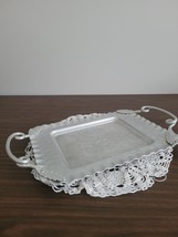 Vintage Cromwell Hand Wrought Hammered Aluminum Serving Tray - $18.70