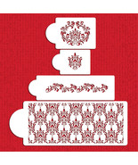 Filigree Damask Wedding Stencil 4-Pc. Set  - $25.00