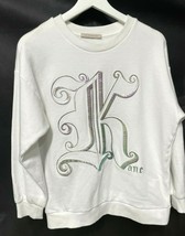 Christopher Kane Women&#39;s Logo Sweatshirt Jumper Crisp White Soft Cotton ... - $170.25