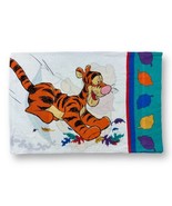 Vintage Winnie The Pooh Tigger Pillow Case White Disney Double Sided 90s... - £10.10 GBP