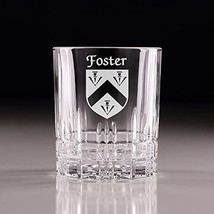 Foster Irish Coat of Arms Perfect Serve Cut Glass Tumbler - Set of 4 - £57.14 GBP