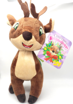 Donner Santa&#39;s Reindeer Plush Toy 13&quot; Christmas Toy Sugar Loaf Stuffed Animal - £8.84 GBP