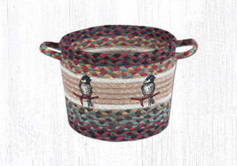 Earth Rugs UBP-81 Chickadee Printed Utility Basket 9&quot; x 7&quot; - £38.98 GBP