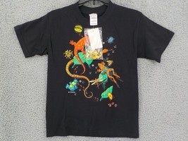 REALLY WILD T-SHIRT YOUTH SZ M (10-12) COLORFUL REPTILES W/ SNAP ON CREA... - £9.15 GBP