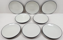 (8) Noritake Colorwave Graphite Bread Butter Plates Set Serving Dishes 8... - $78.87