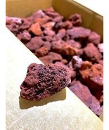 SR 1Lb Red Volcanic Lava Rocks Aquarium Rocks Fish Tank Reptile Terrariu... - $19.97