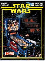 Star Wars Pinball Machine FLYER Original 1992 Vintage UNUSED Galaxy Far Away Art - £23.84 GBP
