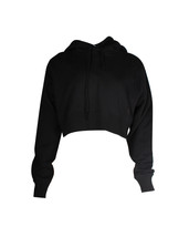 Maison Margiela Mm6 Cropped Hoodie Sweatshirt In Cotton Women Black S - £254.48 GBP