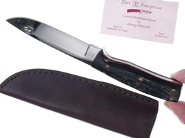 Jimmy Wentrcek (1945-2022) Custom Knife with Water Buffalo Handle - $292.05