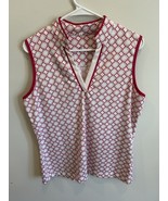 TAIL Sleeveless V-Neck Top Golf Tennis Pickleball White Magenta Gray Pri... - $15.84