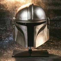 Star Wars Mandalorian Helmet Steel mandalorian helmet With Liner and Chin Strap - £101.39 GBP