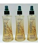( LOT 3 ) Vitabath Body Fragrance Mist VANILLA BOURBON Spray w/ Vitamins 8 oz Ea - £23.33 GBP