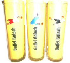 3 Gaffel Kolsch Soccer EuroCup 2012 Cologne Koln German Beer Glasses - £11.68 GBP