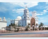 Mission San Xavier Tucson Arizona AZ UNP Chrome Postcard O5 - $2.92