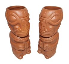 2x Tiki Farm Mug  2010 Oi&#39; Pona Marquesan In Terra Cotta Glaze Ceramic Barware - £71.18 GBP