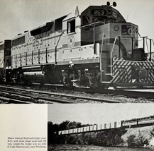 1970 Maine Central Railroad Train B-11 Print Vintage Portland Winthrop - $29.99