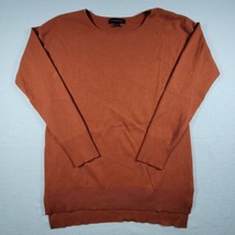 Banana Republic Sweater Orange Women S Long Sleeve long back Polyester  - $19.96