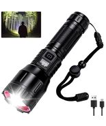 1500000LM LED Flashlight High Lumens Rechargeable Zoom Waterproof for Em... - $31.63