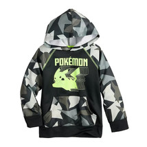NEW Boys Pokemon Pikachu Graphic Pullover Hoodie sz 4 hooded sweatshirt black - £11.75 GBP