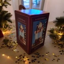 St. Nicholas Square Handpainted Christmas Treat Candy Jar Canister Clear... - $293.95 MXN