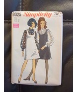 60s Indie BOHO Dress Jumper Top Vintage Sewing Pattern Simplicity 8025 1... - £17.18 GBP