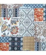 Mainstays ~ Amelia ~ Patchwork ~ Semi-Sheer ~ 3 Pc. Tier &amp; Valance Set ~... - £20.97 GBP