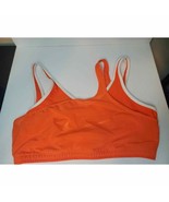 Womens Nike Training Top 225387 L ORANGE dri-fit bra top workout shirt - £19.59 GBP