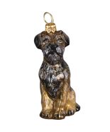 Border Terrier Dog Polish Glass Christmas Ornament Made in Poland Decoration - $54.98