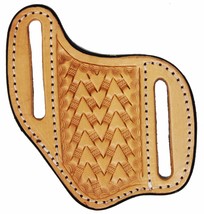 Horse Western Fashion Handcrafted Arrow Basket Weave Tooled Full Grain Tan - $21.77