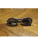 Round Oval Retro 1970s 1980s Biker Vintage Sunglasses Black k-44B Taiwan  - €24,00 EUR