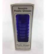Vintage Potpourri Press Reusable Plastic Glasses Blue from 1986 NIB - £29.89 GBP