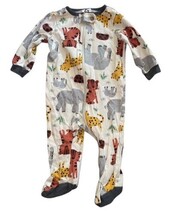 Gerber Baby Sleeper Lot 0-3 Months Footed Zipper Roar Lion Animal Unisex image 6