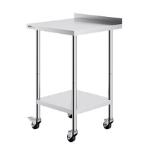 VEVOR 24 x 24 x 40 Inch Stainless Steel Work Table, Commercial Food Prep... - £149.71 GBP