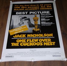 ONE FLEW OVER THE CUCKOO&#39;S NEST VIDEO PROMO POSTER VINTAGE 1975 U.A #750... - £46.85 GBP