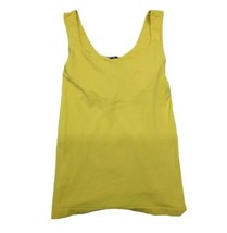 Bebe Yellow Nylon Scoop Neck Low Back Bra Stretch Tank Top Women&#39;s Shirt Size M - £6.98 GBP