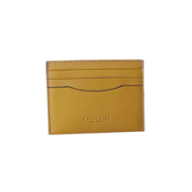 Coach Leather Yellow Card Case 1 $120 WORLDWIDE SHIPPING - $48.51
