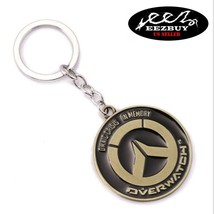 New Game Overwatch Logo Style Alloy Metal Model Keychain Keyring Bronze - £5.80 GBP