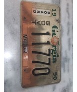 Vintage 1990 Georgia Macon County Govt License Plate 11770 Expired - £19.46 GBP