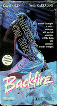 &quot;Backfire&quot; Screening Tape - Rated R - VHS - Vidmark Entertainment - Sealed - £16.90 GBP
