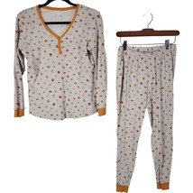 Lc Lauren Conrad Pajama Set S Womens Pumpkin Fall Print 2 Piece Pull Ove... - £13.11 GBP