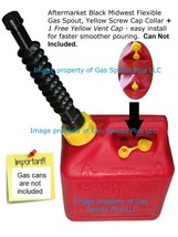Aftermarket Midwest Gas Spout,Collar,Vent Heavy Duty Flexible &quot;New &amp; Improved&quot; - £5.93 GBP