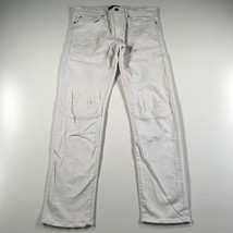 Jordan Craig Jeans Mens 34x32 White Denim Straight Leg Cotton Stretch Aaron - $27.10