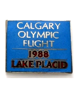 Calgary 1988 Olympic Flight Pin Lake Placid Winter Games Connection Souv... - $17.68 CAD