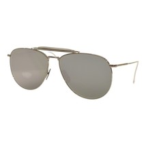 THOM BROWNE TB015 LTD-SLV 62 pilot-frame aviator Silver Metal sunglasses... - $315.81
